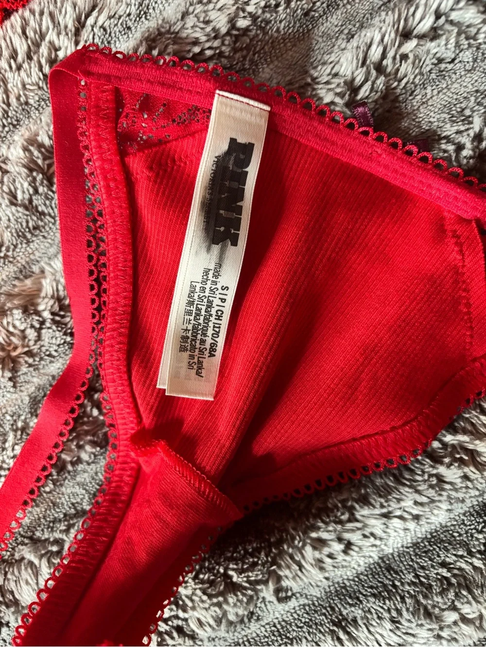 PINK Victorias Secret soft red